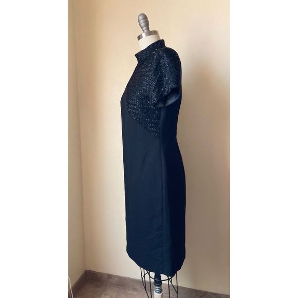 90's VTG Jessica Howard Cocktail Dress Size 4P Black Beaded Accent - Picture 4 of 6